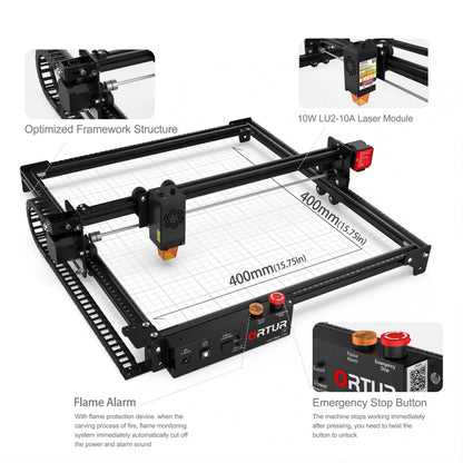 Ortur LM2 Pro S2 Laser Engraving & Cutting Machine 15,000mm/min (10W/5W)