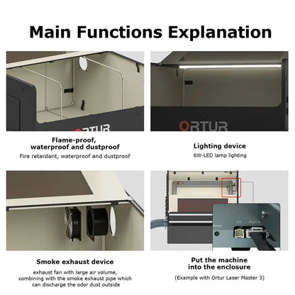 Ortur Enclosure 2.0 for All Laser Engraving Machines